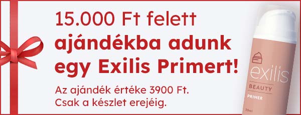 15.000 Ft felett ajándékba adunk egy Exilis Primert!